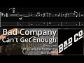 Bad Company - Can&#39;t Get Enough (Bass Line w/ Tabs and Standard Notation)