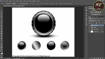 Photoshop Tutorials - How to make Mettalic Web Buttons in Photoshop!