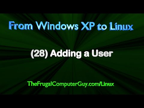 FromXPtoLinux(28) Adding a User