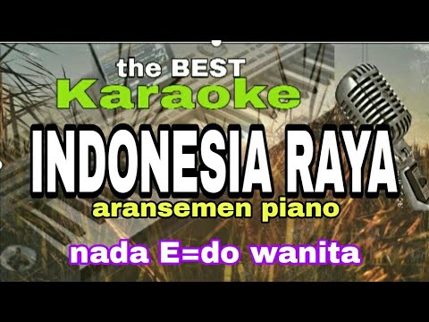 karaoke INDONESIA RAYA nada E=do piano