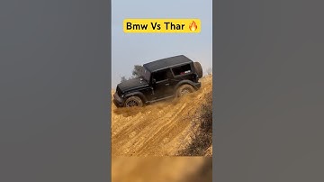 Thar And BMW🫣Off-roading Competition 😱?