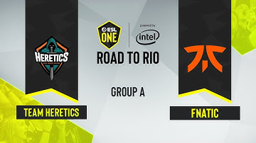 CS:GO - Team Heretics vs. Fnatic [Overpass] Map 3 - ESL One Road to Rio - Group A - EU