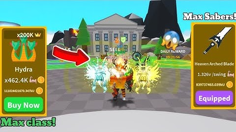 ⚔️Saber simulator|I Finally got the Max Class Hydra🐍And max sabers!!