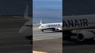 Ryanair takeoff at Madeira Airport