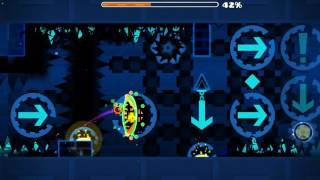 Geometry Dash - Blue Hell (easy Demon ) (Live Stream)