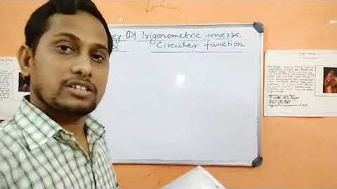 Trigonometric inverse circular function (L.A.Q from  S.N.Dey)