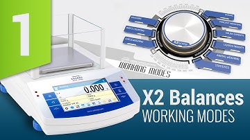 X2 Balances - Working modes: part 1: WEIGHING