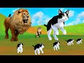 चतुर बिल्ली भुका शेर और लोमड़ी दोस्ती नैतिक कहानी - Panchatantra Moral Stories - 3d stories in Hindi