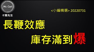 【2022.8.17】長鞭效應 庫存滿到爆EP140小編精選20220817