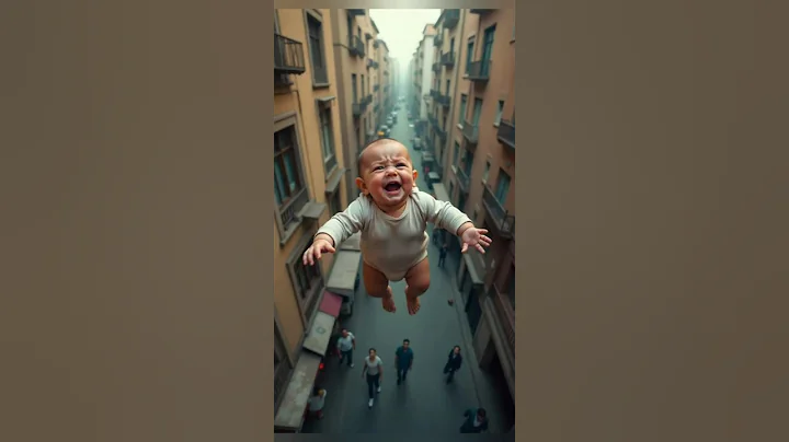 Baby jumped from a building and ...🥺 #Shorts #BabyRescue #HeroicMoments #Inspiration