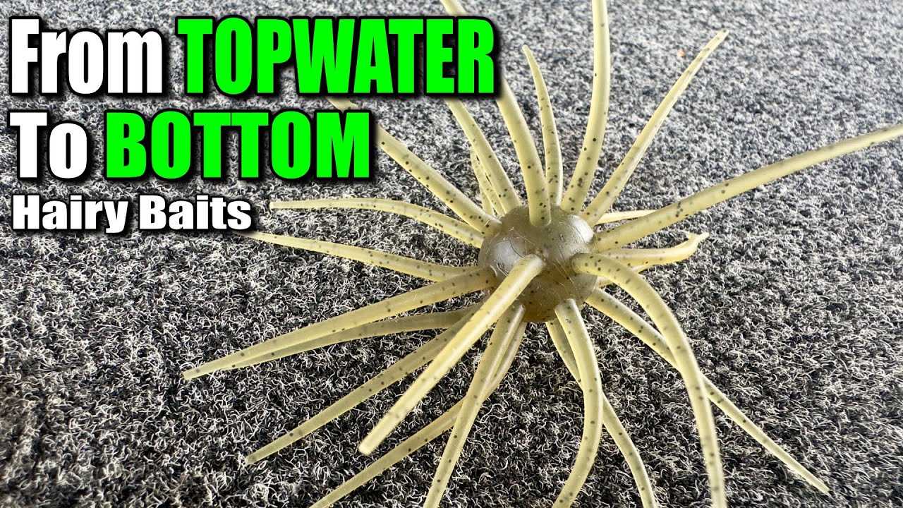 How to Rig Hairy Baits to Catch Bass from Top to Bottom
