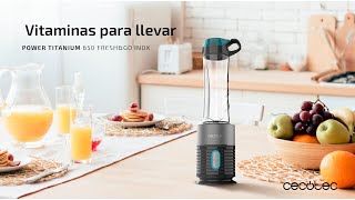 Batidora de vaso Power Titanium 650 Fresh&Go Inox