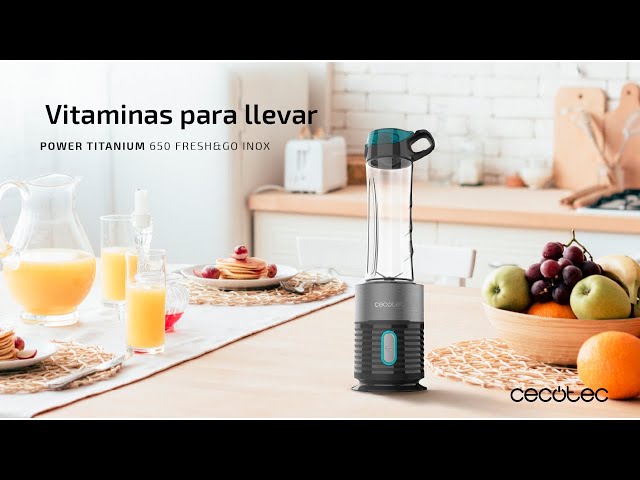 Cecotec Power Titanium 500 EasyGo Batidora De Smoothies Con Vaso Portátil  500W