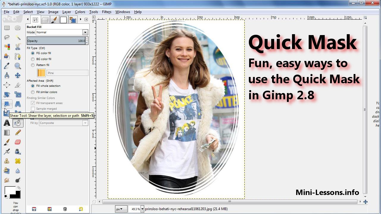 Quick Mask Fun, easy ways to use Quick Mask in Gimp 2.8 YouTube