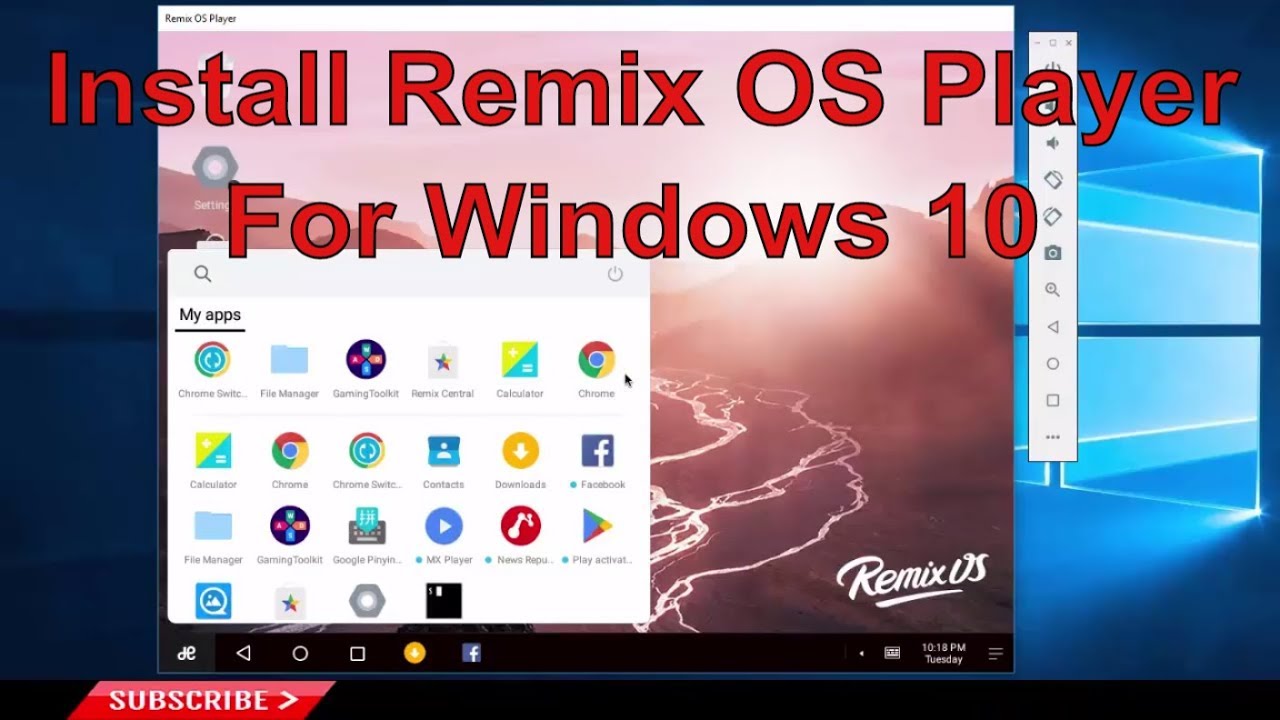 remix os on windows tablet
