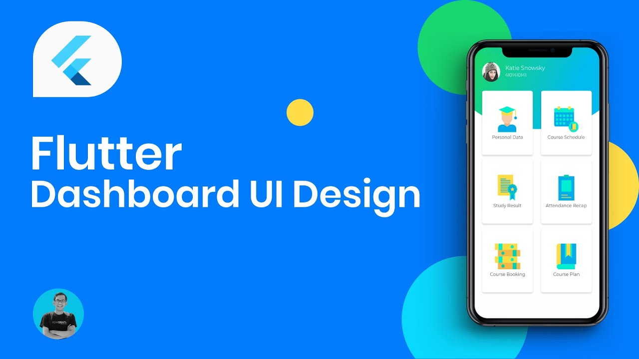 Flutter Ui Tutorial - Designing Modern College Dashboard Ui Design App -  Youtube