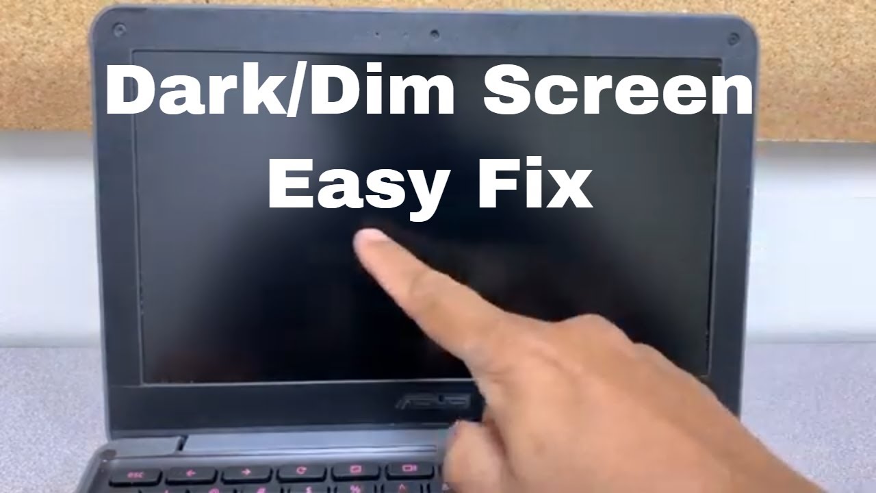 How can I fix my dark screen?