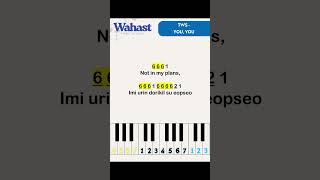 TWS - You, You Not Angka Pianika Piano Tutorial #kpop #tws #piano #fyp #viral
