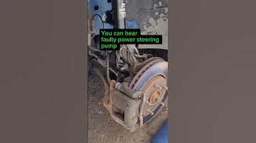 faulty power steering pump Noise