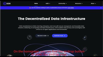 Layer 1 public chain airdrop——Cess network #airdrops #cess #web3