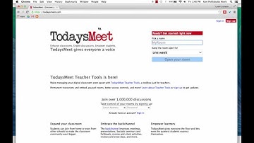 Backchannel: TodaysMeet