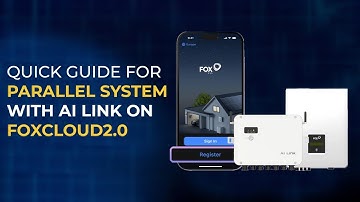 Quick Guide for parallel system with AI Link on FoxCloud2.0 #foxess #hybridinverter #fox #ailink