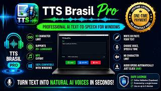🎙️ Professional AI Text-to-Speech for Windows | TTS Brasil Pro screenshot 3