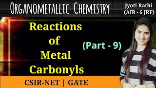 Reactions of metal carbonyls|Substitution reactions|Associative dissociative mechanism|CSIR-NET GATE