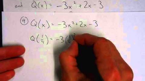 Evaluating Polynomial Functions
