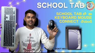 How to connect keyboard, mouse school tab /#samsunggalaxya9 #schooltab #acertab