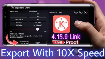 Export With 10X Speed In Kinemaster⚡| How to export video in kinemaster fast | KineMaster Tutorial