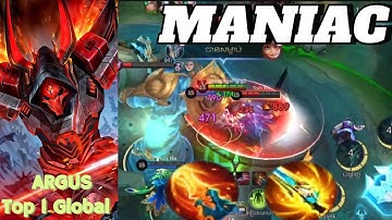 Maniac !!! Argus Best Build 2025 Gameplay.