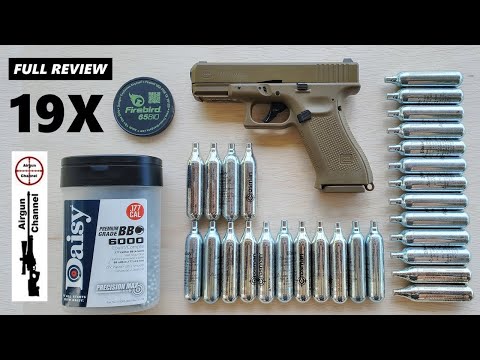 GLOCK (19X) PERFECTION in.177 (BlowBack Co2) Review / Glock 19X BB Pistol Review