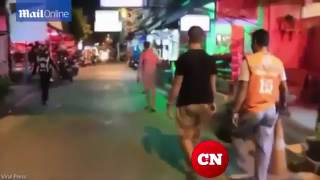 Голый русский турист с ножом напал на прохожих в Таиланде