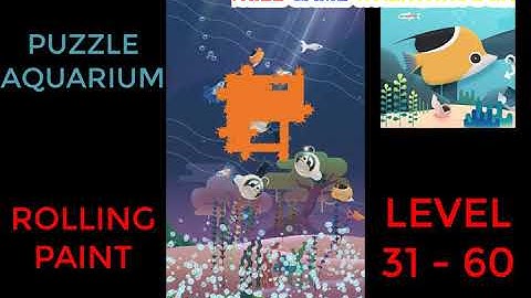 Puzzle Aquarium | Rolling Paint Level 31 - 60 | Walkthrough