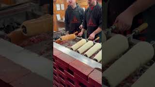 Hungarian Dessert from world’s best Christmas market. Kürtöskalács