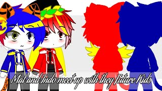 Mal and Indo meet up with they Future Kids?|Gacha life version|Not Ship|Collab with @ViperBlueFox