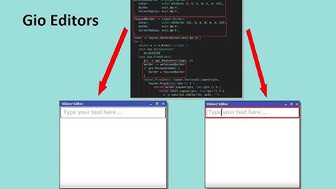 Gio Tutorial Video7: Editors