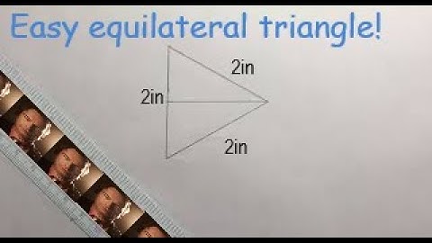 How to draw an equilateral triangle using only a ruler