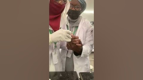 Ms. Anchika & Ms. Rejoice in action at Chandigarh University #mlt  #study with Attuluri Vamsi Kumar