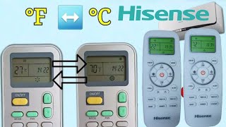 Hisense AC  | °F Fahrenheit TO °C Celsius تحويل من فهرنهايت F الى C مكيف هايسنس