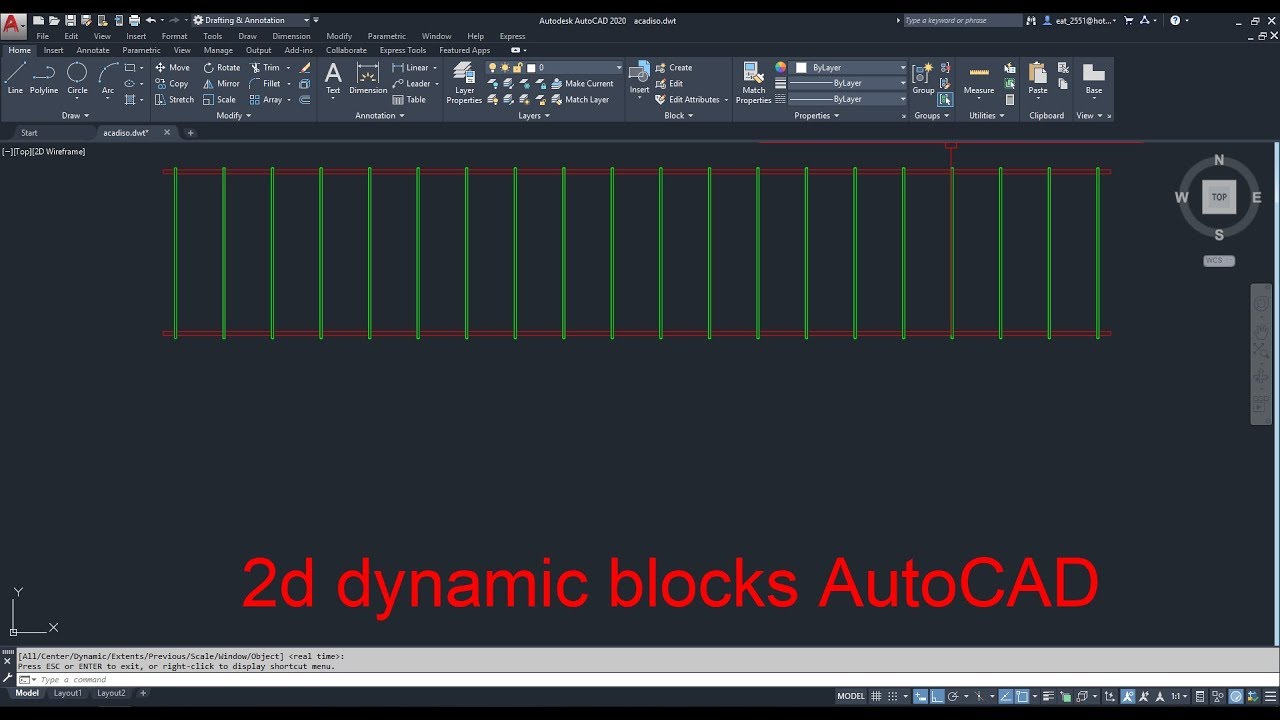 2d Dynamic Blocks AutoCAD YouTube