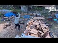 【古民家に住もう#295】軽トラ満載の薪を割るアラフォー二児の母