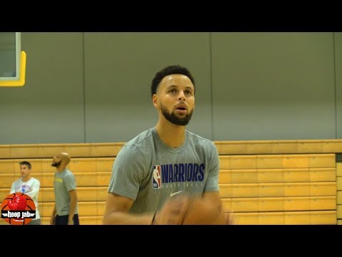 Steph Curry Shooting 3's During Workout For 1 Hour At Warriors Practice. HoopJab NBA