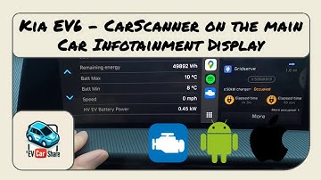 How to use the Kia EV6 main infotainment display to show data from Car Scanner using Apple Car Play.