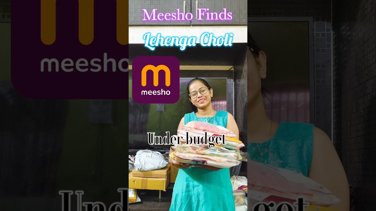 meesho haul lehnga choli under budget #lehngacollection #meeshoapp #meeshofind #lehngadesign