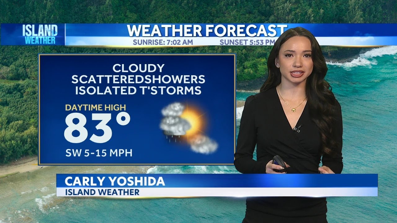 Tuesday Weather | Rain lingers before trade winds return - YouTube