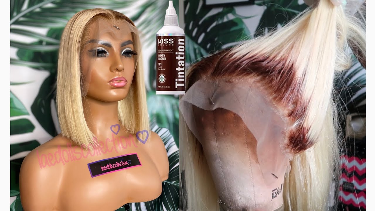 HOW TO: DYE 613 FRONTAL ROOTS BROWN, NO STAINED LACE / NO BLEEDING