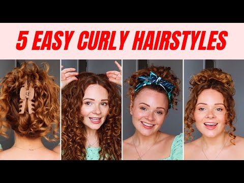 very very easy hairstyles for curly hair girls | חיפוש ב-TikTok