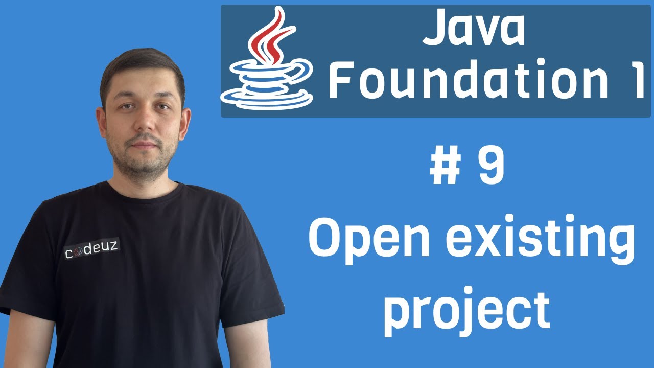 Java darslari | 9 - Open existing project | loyihani ochish | projectni ...